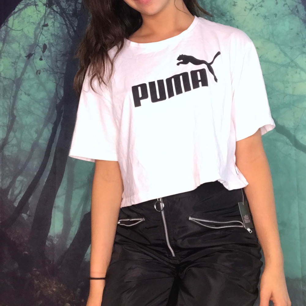 White Puma Tee